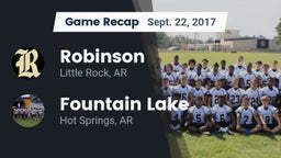 Recap: Robinson  vs. Fountain Lake  2017