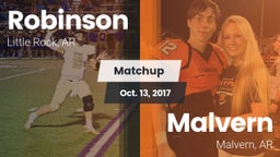 Matchup: Robinson  vs. Malvern  2017