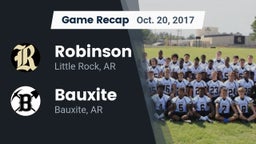 Recap: Robinson  vs. Bauxite  2017