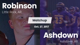 Matchup: Robinson  vs. Ashdown  2017