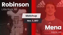 Matchup: Robinson  vs. Mena  2017