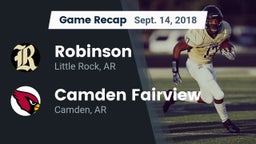 Recap: Robinson  vs. Camden Fairview  2018