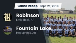 Recap: Robinson  vs. Fountain Lake  2018