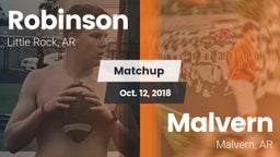 Matchup: Robinson  vs. Malvern  2018