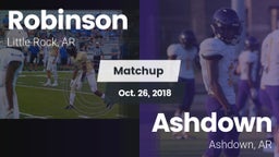 Matchup: Robinson  vs. Ashdown  2018