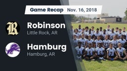 Recap: Robinson  vs. Hamburg  2018