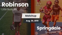 Matchup: Robinson  vs. Springdale  2019