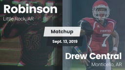 Matchup: Robinson  vs. Drew Central  2019