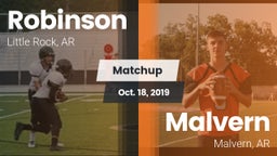 Matchup: Robinson  vs. Malvern  2019
