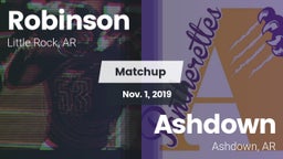 Matchup: Robinson  vs. Ashdown  2019