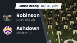 Recap: Robinson  vs. Ashdown  2020