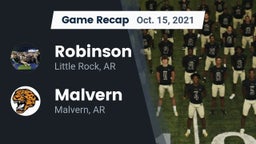 Recap: Robinson  vs. Malvern  2021