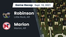 Recap: Robinson  vs. Marion  2021