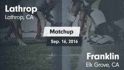 Matchup: Lathrop  vs. Franklin  2016