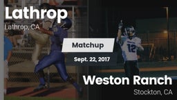 Matchup: Lathrop  vs. Weston Ranch  2017