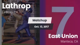 Matchup: Lathrop  vs. East Union  2017