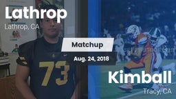 Matchup: Lathrop  vs. Kimball  2018