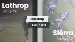 Matchup: Lathrop  vs. Sierra  2018