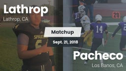 Matchup: Lathrop  vs. Pacheco  2018