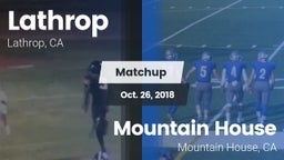Matchup: Lathrop  vs. Mountain House  2018
