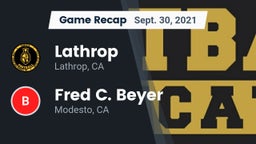 Recap: Lathrop  vs. Fred C. Beyer  2021