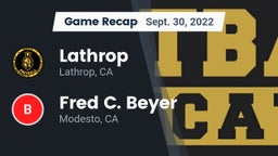 Recap: Lathrop  vs. Fred C. Beyer  2022