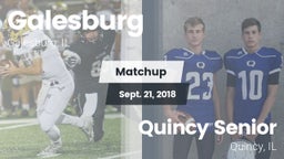 Matchup: Galesburg High vs. Quincy Senior  2018