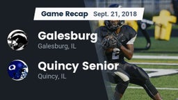 Recap: Galesburg  vs. Quincy Senior  2018