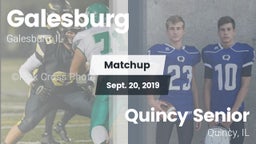 Matchup: Galesburg High vs. Quincy Senior  2019