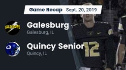 Recap: Galesburg  vs. Quincy Senior  2019