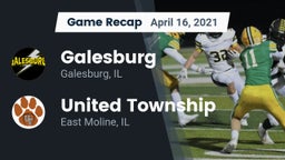 Recap: Galesburg  vs. United Township 2021