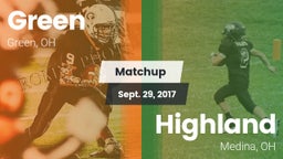 Matchup: Green  vs. Highland  2017