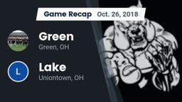 Recap: Green  vs. Lake  2018