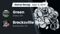Recap: Green  vs. Brecksville Bees 2019