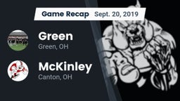 Recap: Green  vs. McKinley  2019