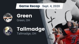 Recap: Green  vs. Tallmadge  2020