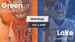 Matchup: Green  vs. Lake  2020