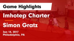 Imhotep Charter  vs Simon Gratz  Game Highlights - Jan 14, 2017