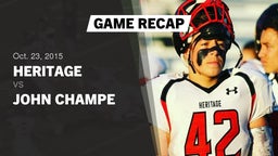 Recap: Heritage  vs. John Champe   2015