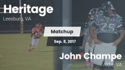 Matchup: Heritage  vs. John Champe   2017
