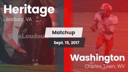Matchup: Heritage  vs. Washington  2017