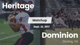 Matchup: Heritage  vs. Dominion  2017