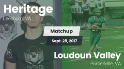 Matchup: Heritage  vs. Loudoun Valley  2017