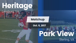 Matchup: Heritage  vs. Park View  2017