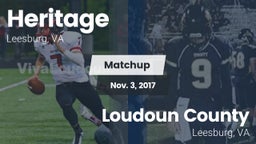 Matchup: Heritage  vs. Loudoun County  2017