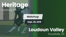 Matchup: Heritage  vs. Loudoun Valley  2018