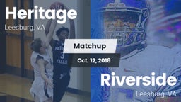 Matchup: Heritage  vs. Riverside  2018