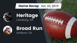 Recap: Heritage  vs. Broad Run  2019