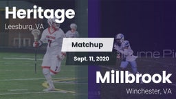 Matchup: Heritage  vs. Millbrook  2020