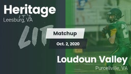 Matchup: Heritage  vs. Loudoun Valley  2020